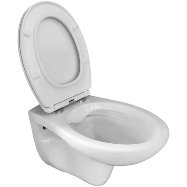 Унитаз подвесной Wesnaart Ocean 532x355x368, белый, с микролифтом, с крышкой (сиденье) дюропласт с функцией плавного закрывания Soft Close, безободковый