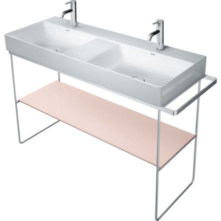 Полка Duravit DuraSquare для металлической консоли под раковину, размер 116,4х38 см, цвет: абрикосово-жемчужный, стеклянная, прямоугольная, вставка, для раковины, в ванную комнату