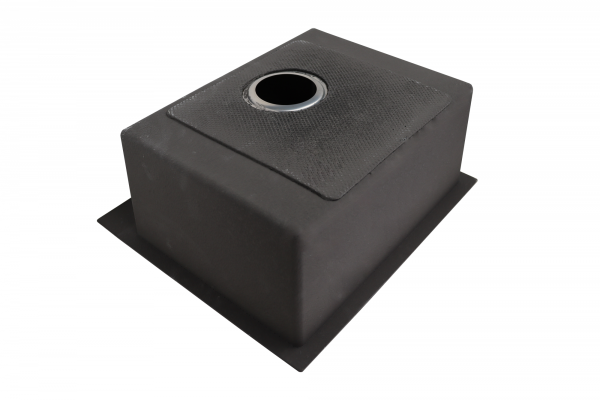 Мойка кухонная Siriusline, 50х44 см, врезная, нержавеющая сталь, прямоугольная, цвет: сатин, с отверстием под смеситель, (в комплекте: коландер, дозатор, сифон) SL5044