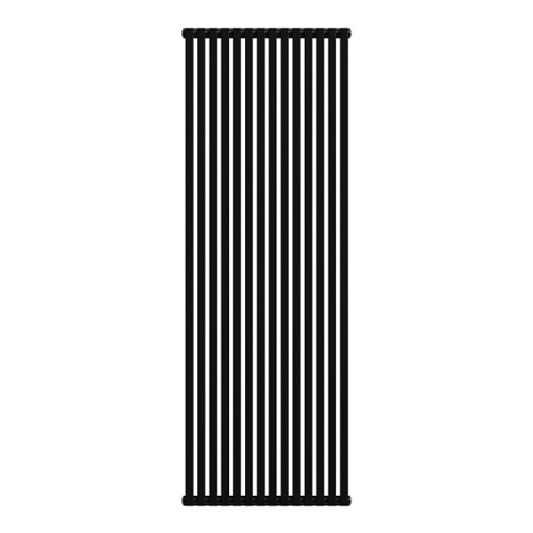 Радиатор Royal Thermo Shift Q30 C2180 стальной 2 трубчатый, 14 секций, боковое подключение, для отопления квартиры, дома, водяные, мощность 4410 Вт, настенный, цвет черный RAL9005m