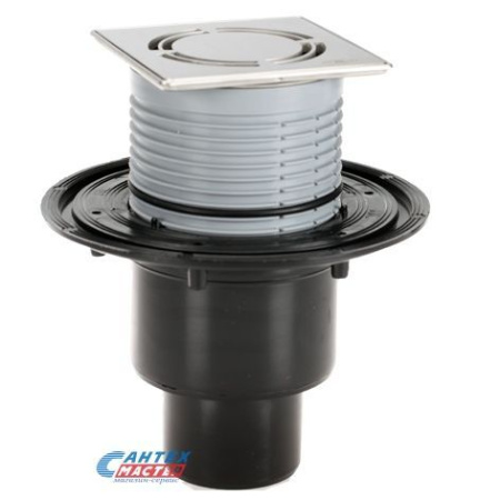 Трап Ду50,75,110 с "сухим" сифоном, с решеткой HL3127 "КЛИК-КЛАК" с вертикальным выпуском, HL 310NPr-3127