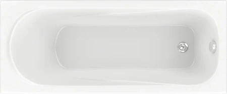 Ванна BAS "ТОЛЕДО" 170х75 см пристенная, акрил, цвет- белый, (без гидромассажа, рамы, сифона, фронтальной панели), прямоугольная