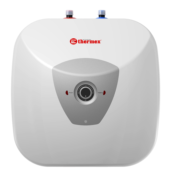 Водонагреватель 30 л Thermex H 30 U (pro) электрический, настенный, вертикальный, накопительный тип, 1.5 квт, 480х410х450 мм, 230 в, (цвет белый, квадратный), с верхней подводкой