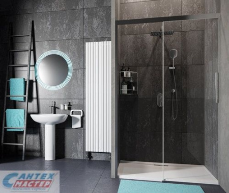 Душевая дверь Wasserkraft Kammel 18S05 1200x2000 с доводчиком профиль хром прозрачное стекло стекло в нишу, открывание правое/левое, прозрачное закаленное стекло, раздвизжная, профиль хром, прямоугольная (душевое ограждение без поддона)