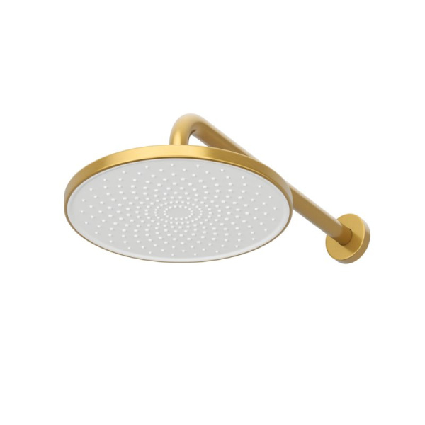 Душевая система Cezares Relax встраиваемая, цвет брашированное золото, комплект: однорычажный, смеситель/тропический душ (с верхней лейкой)/лейка/шланг, встраиваемый (скрытый) монтаж