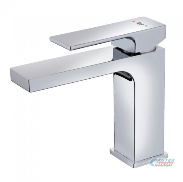 Смеситель для раковины Teka Soller однорычажный, излив короткий, длина 131 мм, керамический, латунь, цвет хром, без донного клапана