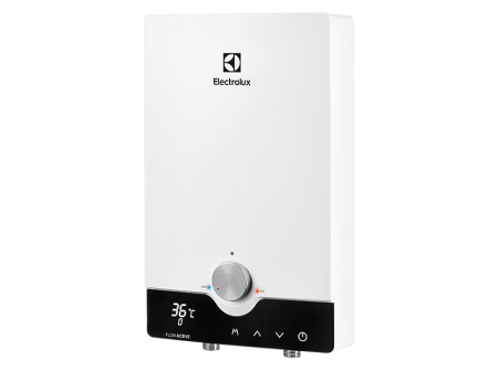 Водонагреватель проточный Electrolux NPX 8 Flow Active 2.0 электрический, настенный, вертикальный, 8.8 квт, 370х226х88 мм, 220в (цвет белый, прямоугольный, плоский) с нижней подводкой