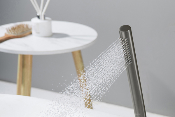 Лейка душевая Aquatek Европа 1 режим, оружейная сталь, латунь, ручная, для душа/ванной