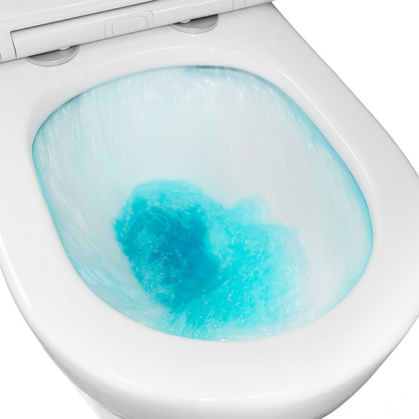 Унитаз подвесной Azario Uno, белый, горизонтальный (в стену) выпуск, быстросъемным сиденьем микролифт, безободковый, с системой антивсплеск, под скрытый бачок