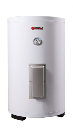 Водонагреватель 100 л Thermex ER 100 V (combi) комбинированный, напольный, вертикальный, электрический, накопительный тип, 1,5 квт, 978х500х562 мм, 220 в, (цвет белый, круглый) с боковой подводкой