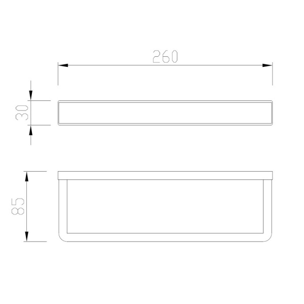Полотенцедержатель ABBER Westen одинарный, настенный, неповоротный, 260 мм нержавеющая сталь, для полотенец, в ванную/туалет/душевую кабину, цвет сатин AA1753SP
