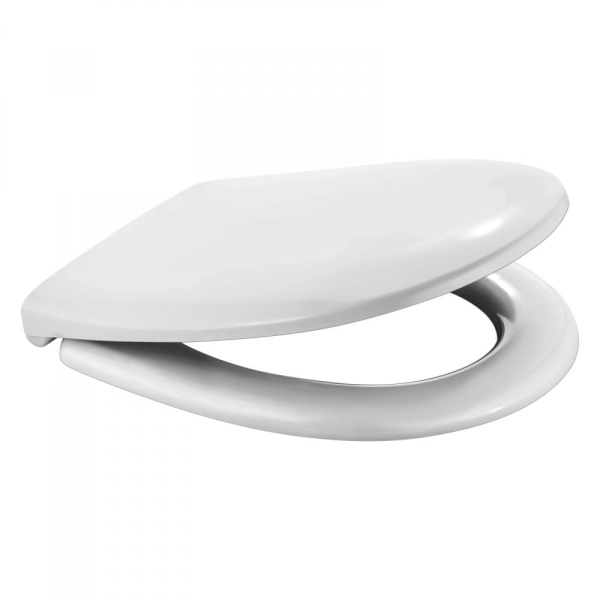 Сиденье для унитаза Real SO Berges Wasserhaus универсальное (Vitra Normus, Grand, Santek Анимо, Sanita Classic lux ) дюропласт, крышка белая, с микролифтом, быстросъемное