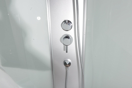 Душевая кабина 80х120х225 см Omega NEW L/R, BandHours поддон низкий, прямоугольная, угловая, открытая