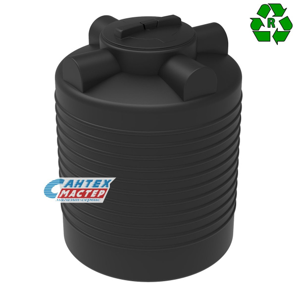 Емкость пластиковая (бак) Экопром ЭВЛ 500 литров 110,0500,899,0 для воды,с крышкой с дыхательным клапаном (цвет-черный) 