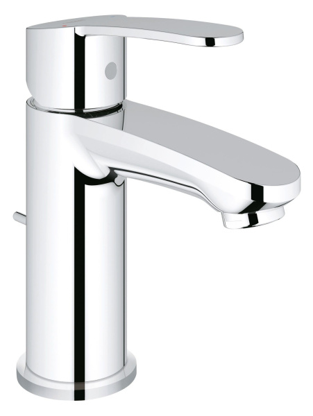 Смеситель для раковины Grohe Eurostyle Cosmopolitan однорычажный, излив короткий, керамический, латунь, цвет хром, без донного клапана