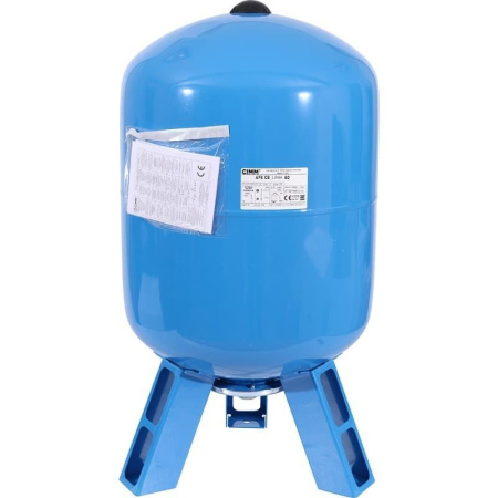 Бак расширительный 300 л (синий) CIMM AFE CE на ножках, на пол, вертикальный, мембранный, накопительный, напольный, для воды, антифриза, системы водяного отопления закрытого типа