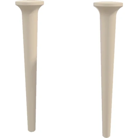 Ножки Cezares Idra для тумбы и пенала, 2 шт. размер 9х9х43 см дерево, цвет хлопок (Cotone)