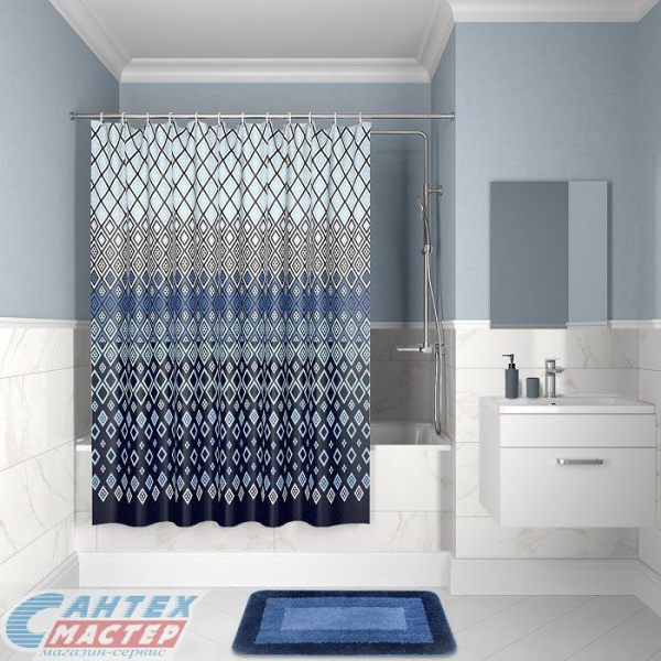 Шторка Iddis для ванной комнаты Decor 200х180 D07P218i11