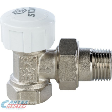 Клапан ручной термостатический Stout 3/4" внутр/наруж угловой,для радиатора отопления SVT 0004 000020 Клапан ручной термостатический Stout 3/4" внутр/наруж угловой,для радиатора отопления SVT 0004 000020
