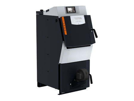 Котел твердотопливный Zota Bulat Turbo 30 кВт, (300 кв. м) одноконтурный, напольный, традиционный, с открытой камерой сгорания