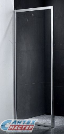 Душевая перегородка Gemy Victoria 100х190 прозрачное стекло в нишу, открывание правое/левое, прозрачное закаленное стекло, раздвизжная, профиль хром, прямоугольная (душевое ограждение без поддона)