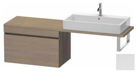 Тумба/шкафчик для консоли/столешницы Duravit DuraStyle под раковину 80х54,8х51,2 см, подвесная, ДСП, цвет: дуб терра/белый матовый, 1 выдвижной ящик, прямоугольная