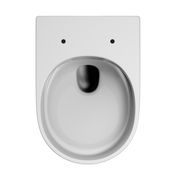 Унитаз подвесной ABBER Ultra 520х360х320 мм цвет белый, горизонтальный (прямой) выпуск, смыв каскадный, с ультратонким ободком, система антивсплеск, с сиденьем микролифт, дюропласт