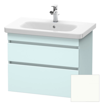 Тумба/шкафчик для консоли/столешницы Duravit DuraStyle под раковину 80х54,8х51,2 см, подвесная, ДСП, цвет: светло-голубой/белый матовый, 2 выдвижных ящика, прямоугольная