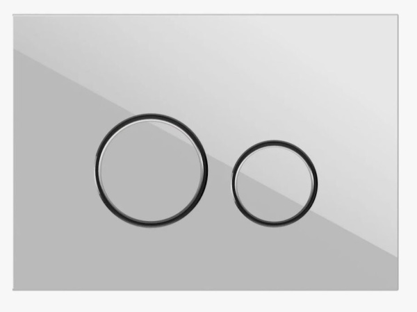 Кнопка смыва Cersanit Twins для LINK PRO/VECTOR/LINK/HI-TEC,двойной смыв, белая, клавиша управления для сливного бачка, инсталляции унитаза, двойная, механическая, панель, универсальная, размер 220х150х14 мм