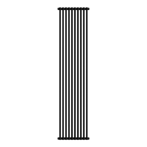 Радиатор Royal Thermo Shift R22 C2180 стальной 2 трубчатый, 10 секций, боковое подключение, для отопления квартиры, дома, водяные, мощность 1920 Вт, настенный, цвет черный RAL9005m