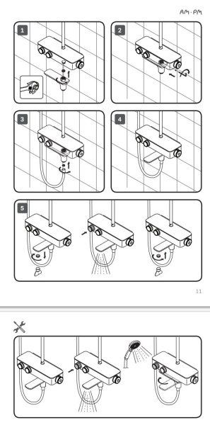 Излив Am.Pm поворотный на ванну, 160 мм цвет хром, латунь F50A70900 
