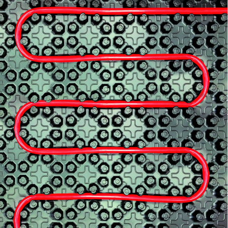 Мат для теплого пола STOUT с бобышками черный пенополистирол 1100х800х1 (без теплоизолирующего слоя) SMF-0001-110800