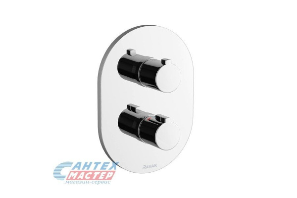 Смеситель для ванны Ravak CR 063.00 термостатный встраиваемый хром X070094
