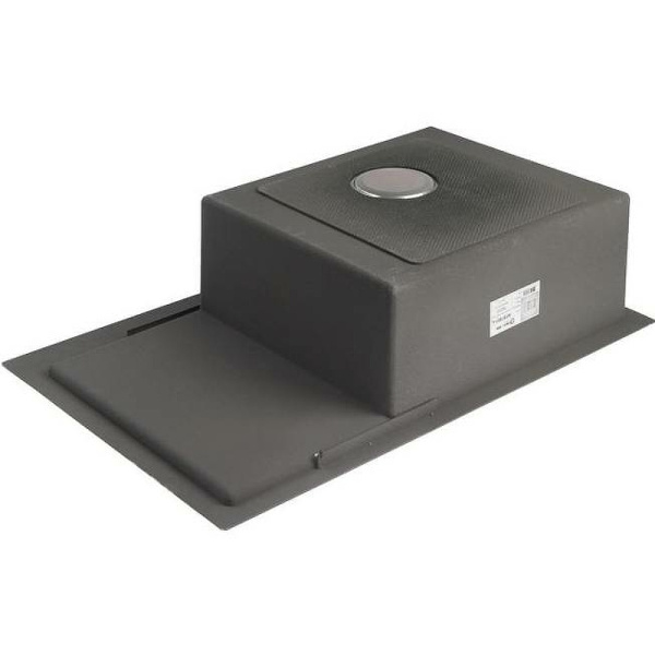 Мойка кухонная Aflorn Premium, 78х51 см, врезная, нержавеющая сталь, прямоугольная, цвет: сатин, с отверстием под смеситель, слив-перелив, с крылом справа AF97851-L