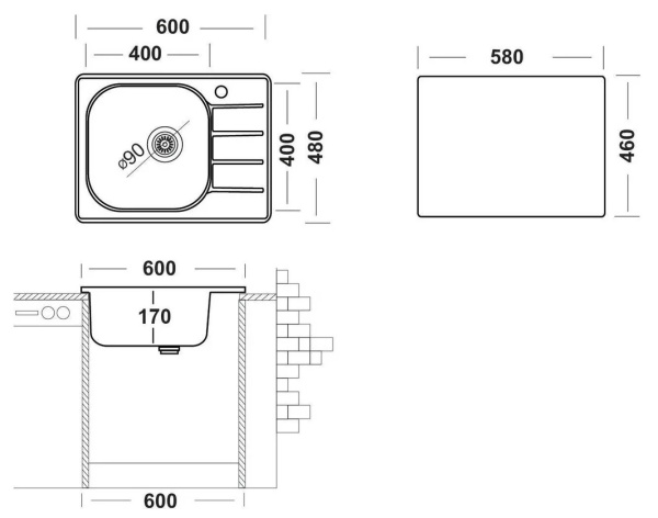 Комплект Ukinox "Юкинокс" Гранд с выпуском S701 GRM600.480 -GT6K 1R & S701