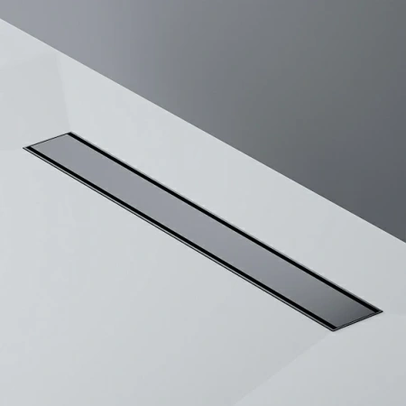 Душевой трап (лоток) AM.PM PrimeFlow 600 мм комбинированный затвор с черной матовой решеткой под плитку, цвет черный матовый, выходная труба 50 мм, линейный