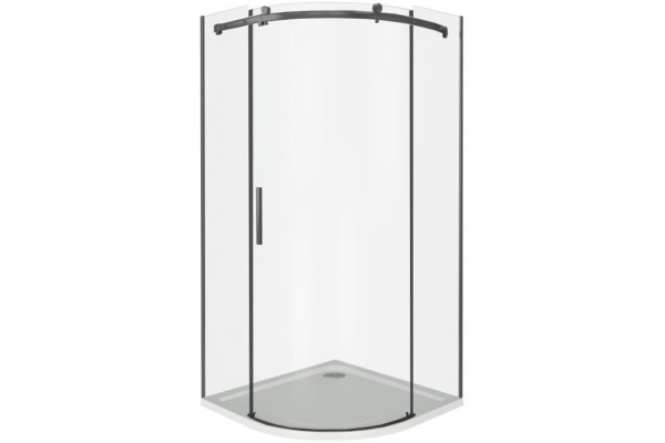 Душевое ограждение BAS Good Door Galaxy R-100-C-B 1000х1000х1950 прозрачное стекло 