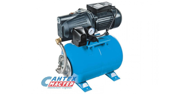 Насосная станция Unipump AUTO MH 300C, 9 м³/ч, напор - 36 м, 1.1 кВт, (220 В) гидроаккумулятор 24 л, давление 6 бар, глубина всасывания 8 м, автоматическая, для подачи чистой воды, водоснабжения частного дома, дачи, полива, из колодца