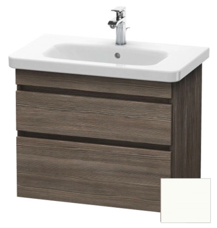 Тумба/шкафчик для консоли/столешницы Duravit DuraStyle под раковину 80х54,8х51,2 см, подвесная, ДСП, цвет: сосна терра/белый матовый, 2 выдвижных ящика, прямоугольная