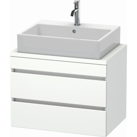Тумба/шкафчик для консоли/столешницы Duravit DuraStyle под раковину 70х54,8х51,2 см, подвесная, ДСП, цвет: белый глянец, 2 выдвижных ящика, прямоугольная