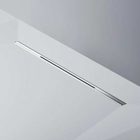 Душевой трап (лоток) AM.PM MasterFlow Slim 800 мм комбинированный затвор со стальной матовой решеткой, цвет хром, выходная труба 40/50 мм, линейный