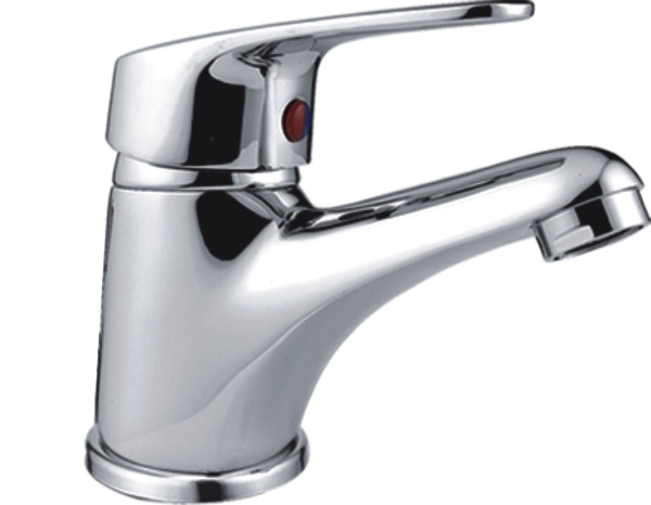 Смеситель для умывальника HAIBA однозахватный, неповоротный, латунный, длина 137 мм, латунь, цвет хром