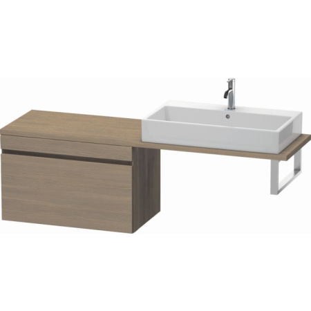 Тумба/шкафчик для консоли/столешницы Duravit DuraStyle под раковину 80х54,8х51,2 см, подвесная, ДСП, цвет: дуб терра, 1 выдвижной ящик, прямоугольная