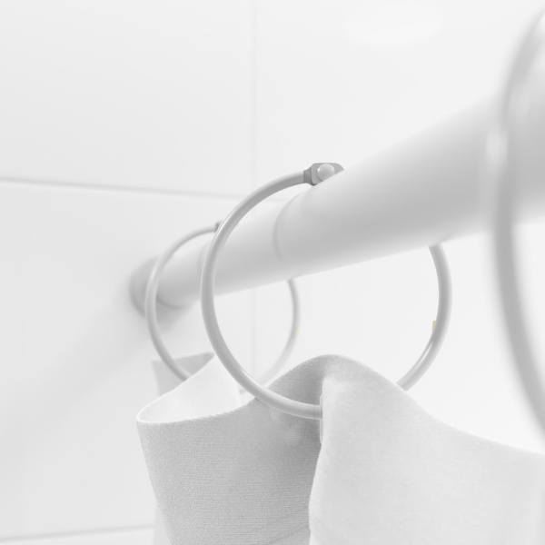 Набор колец IDDIS Elegante для шторы в ванную комнату, металл, цвет белый матовый, RM02WHOi15
