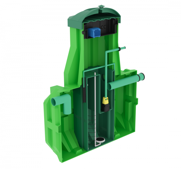 Септик Ergobox 3 (Эргобокс) Компакт станция биологической очистки,для частного дома, дачи (3 чел)