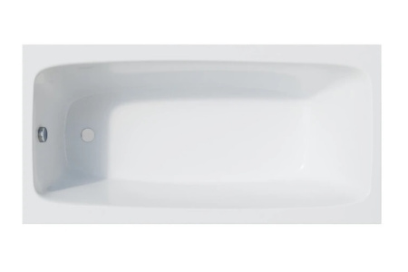 Ванна Corpa Nera Vasari 150х70 см, акриловая, цвет- белая, (без гидромассажа, рамы, сифона, фронтальной панели) прямоугольная, встраиваемая/приставная, универсальная