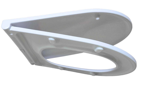 Cиденье для унитаза Aquatek Вега 42х36х3,2 см дюропласт, цвет белый, с крышкой, быстросъемное, микролифт (SoftClose), крепление