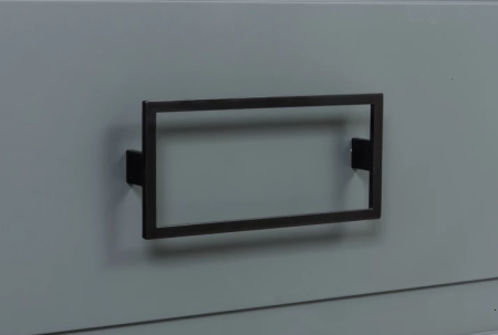 Ручка-скоба La Fenice Cubo 80, два ящика, материал: цамак, цвет: черный, для мебели, ручка, форма: прямоугольная, в ванную комнату, мебельная