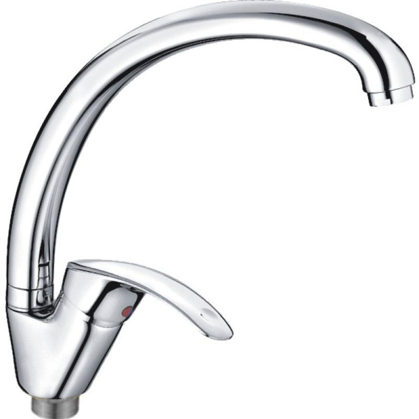 Смеситель для кухни/мойки HAIBA CRON однозахватный, поворотный, длина 187 мм, силумин, цвет хром