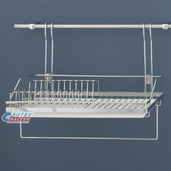 Полка для стаканов и тарелок Ukinox навесная S 228 ВF хром